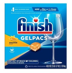 Gelpacs Dishwasher Detergent, Orange Scent, 84 Count