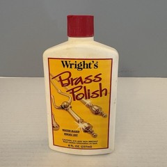 Wright’s Brass Polish 8oz Copper Chrome Bronze Water Based Cleaner 95% Full