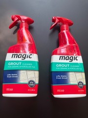 Magic Grout Cleaner For Ceramic And Porcelain Tile, 30 fl oz, Lot Of 2 Bottles