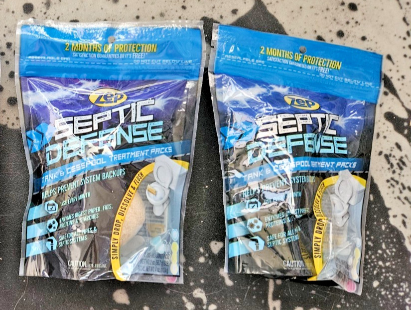 ZEP 4 oz. Septic System Treatment Powder Plus Packet Drain Cleaner 2 Pack