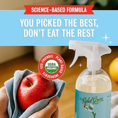 Rebel Green Fruit & Veggie Clean – Plant-Based Produce Cleaner – 1 Gallon