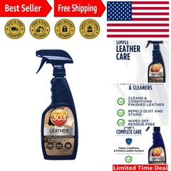 303 Automotive Leather Care: Rinse-Free Cleaner with Peppermint Scent 16 fl. oz.