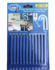 12X Deodorizer Sticks Sani Keeps Drains & Pipes Clean & Odor Free Biodegradable