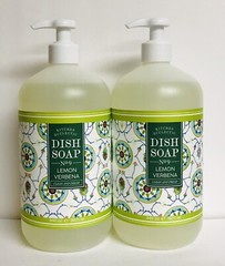 2 Bottles Home & Body Co. ~ Clean & Fresh Lemon Verbena Dish Soap 32 fl oz Each