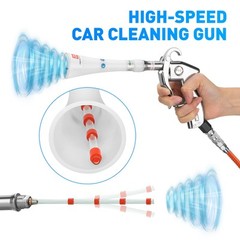 Aluminium Car Cleaning Gun with Tapered Nozzle, 6-9.2Bar with 2 Set Nozzle, P…