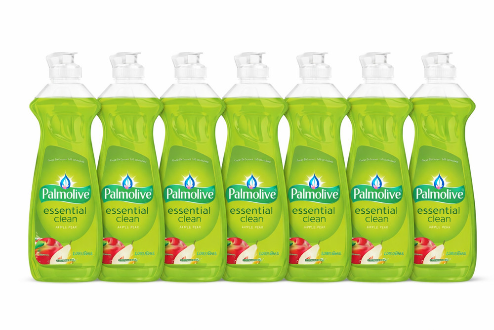 7x Bottles Palmolive Essential Clean Green Apple & Pear Dish Soap | 12.6 fl oz