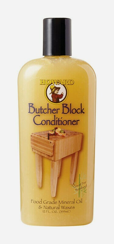 Howard BUTCHER BLOCK CONDITIONER 12 oz. Wood Cutting Board Utensils Food Grade