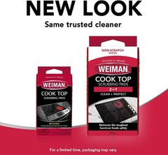 Cooktop Scrubbing Pads, 3 Count Scratch-Free Cleaning Pads for Cermaic, Glass…