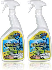 MiracleMist Instant Cleaner for Indoor and Outdoor Use, 32 oz | 2 Pack 64 OZ …