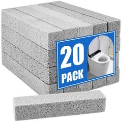 20 Pack Pumice Stone Toilet Bowl Cleaner, Pumice Stone for Cleaning Stick Hard