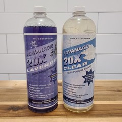 ADVANAGE 20X Multi-Purpose Cleaner Clear & Lavender 2 Pack 32oz Concentrate NEW