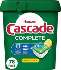 Cascade Complete Dishwasher Pods, Detergent, Lemon Scent…
