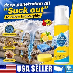 Multi-Enzyme Foam Cleaner,All-Purpose Deep Cleaning Spray For Car,Kitchen,Sofa