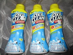 lot of 3 OxiClean Dishwasher Detergent 4x Extreme Power Crystals Lemon Clean