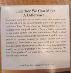 Furniture Care Protection: Fabric Refresher Wood Polish Leather Cleaner 4/8oz Bo