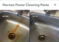 Power Cleaning Paste Small 2.5 OZ and EnviroCloth® Norwex Gray “Free Shipping “