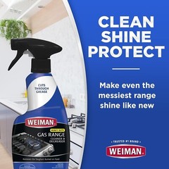 2-Pack Heavy-Duty Cleaner for Gas Ranges & Stovetops – 24 oz. with Towel