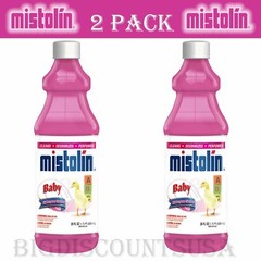 2 Pack Mistolin General All Purpose Cleaning Solution Kit Baby Scent 28 fl oz