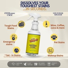 Multi-Purpose Stain Remover Spray – Plant-Based Enzyme Cleaner, 32 OZ, 500+ Uses