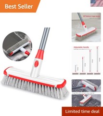 Versatile Cleaning Brush with 14-49 Inch Adjustable Handle – Ideal for Home