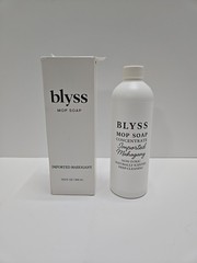 Blyss Mop Soap Concentrate Imported Mahogany 16.9 Fl Oz NEW Open Box Sealed