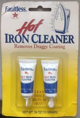 Faultless Hot Iron Cleaner Removes Draggy Coating Cleans While Iron Is Hot