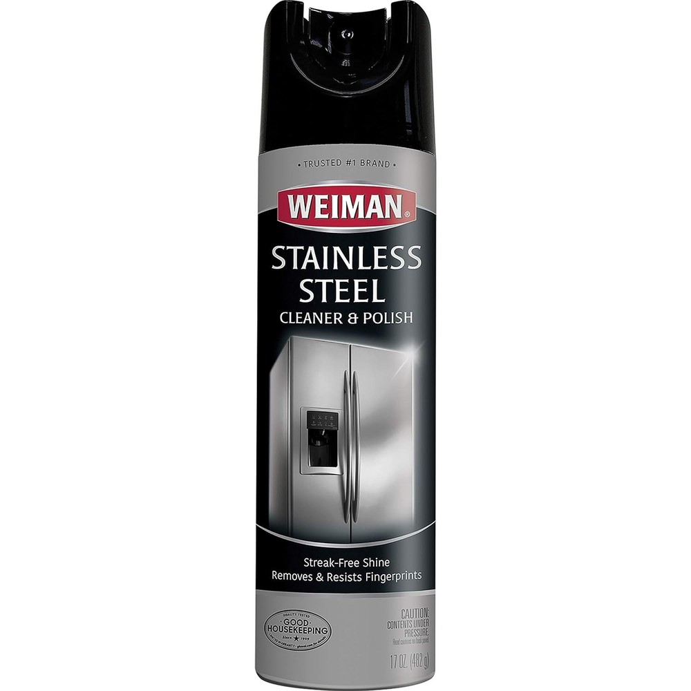Weiman Stainless Steel Cleaner and Polish Spray, 17 oz, Pack of 1 – NEW