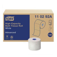 Tork 110292A 2-Ply Septic Safe Adv High Cap Bath Tissue – White (36/Carton) New