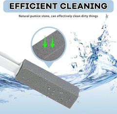 Natural Pumice Stone Cleaning Set – Easy Grip, Effective for Toilets and Baths