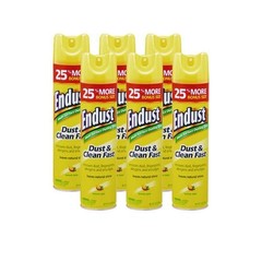 Endust Multi-Surface Dusting & Cleaning Spray, Lemon Zest, 12.5oz, 6/Carton