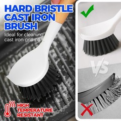 1/3 Pack Dish Brush Set with Bamboo Handle Kitchen Scrub Brush for Cleaning Dish