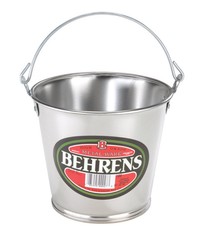 Behrens G100 2 qt. Capacity Gray Durable Galvanized Steel Round Pail