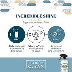 Granite & Stone Cleaner & Polish Kit Clean Shine For Granite,Marble,Stone, 16 oz