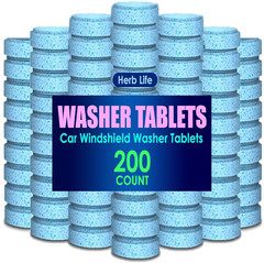 200 PCS-Car Windshield Washer Tablets, Glass Cleaner, Concentrated Effervescent