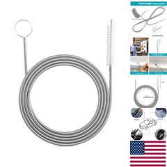 61 Inch Flexible Drain Brush – Soft Nylon Bristles for Safe Pipe Cleaning