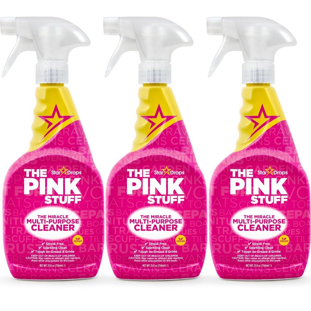 The Pink Stuff The Miracle MultiPurpose Cleaning Spray 750ml 3Pack Bundle 3…