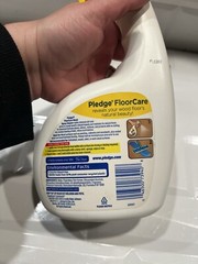 Pledge Floor Care Floorcare Hardwood Cleaner Shine Lemon 80% Full