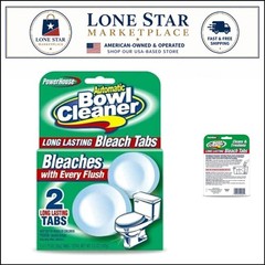 Powerhouse Bleach-Infused Automatic Toilet Bowl Cleaning Tablets – 2 Count