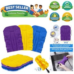 3 Pcs Duster Refill Reusable Fleece Duster Refills Feather Flat Dusters Multi…