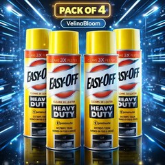 4 X Easy-Off Heavy Duty Oven Cleaner Regular Scent 14.5 oz each, Free Shipping