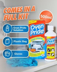 Oven Cleaner – 500ml Complete Oven Cleaning Kit with Safety Gloves & Cleaning…