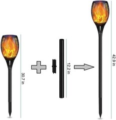 Durable UV Resistant Outdoor Pole Extensions for Solar Torch Lights – 12″