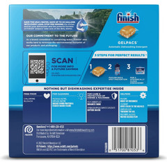 Finish 81053 All In 1 Dishwasher Gelpacs Orange Scent 32 Count Box Single