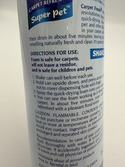 Vtg 1999 Carpet Fresh No Vacuum Foam Carpet Refresher Super Pet 10.5 oz Prop TV