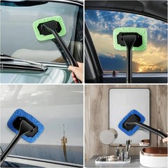 Microfiber Windshield Clean Car Auto Wiper Cleaner Glass Window Tool Brush Kit