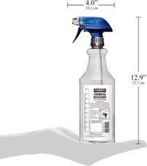 32oz Chemically Resistant Empty Spray Bottles – 3 Count with Trigger
