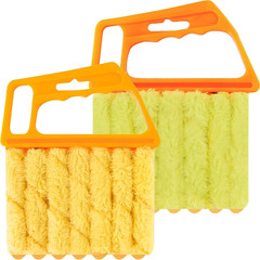 2 Pcs Blind Cleaner Duster Tool for Window Blinds Wood Mini Brush Cleaner