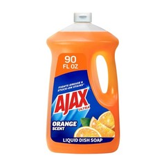 Ajax Ultra Triple Action Liquid Dish Soap Orange Scent 90 fl oz Bottle
