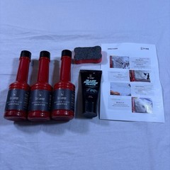 Car Lounge Washer Fluid Additive 3 Bottles & Glass Restore Paste Kit
