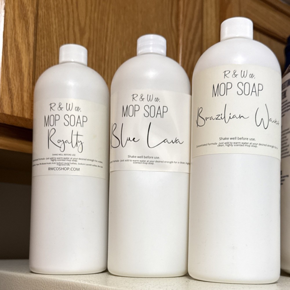 R & W Co. Mop Soap Liquid Sunwashed Linen Scent for Hard Floor